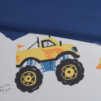 Set di piumoni blu Gavin Monster Truck di Intelligent Design Kids