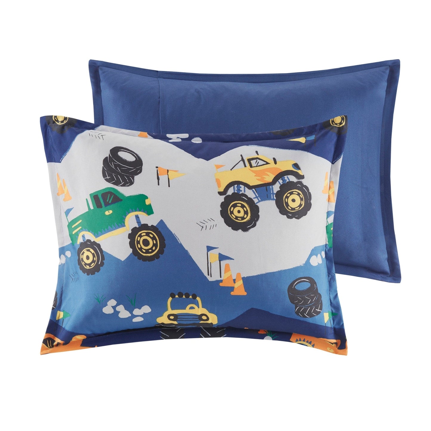 Set di piumoni blu Gavin Monster Truck di Intelligent Design Kids