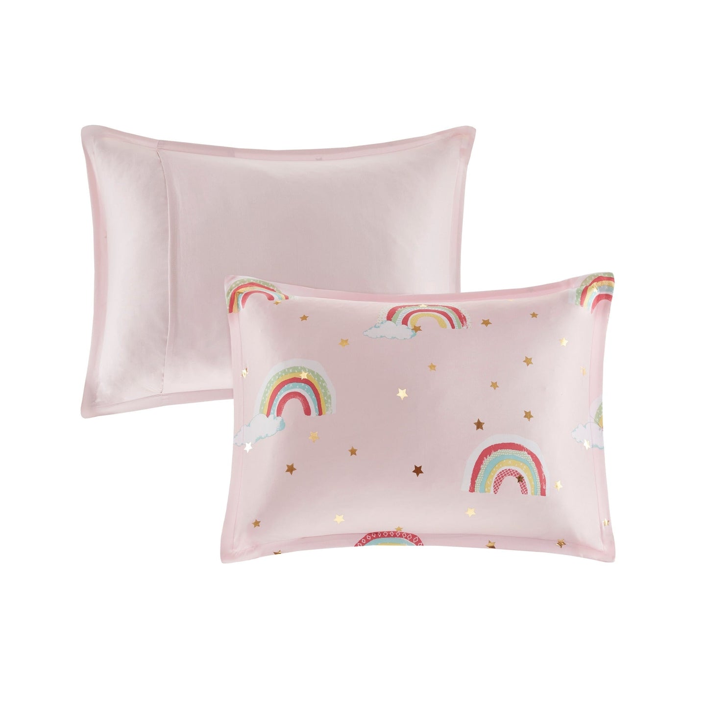 Set copripiumino con lenzuola Mia Rainbow e stelle metalliche per bambini di Intelligent Design Kids