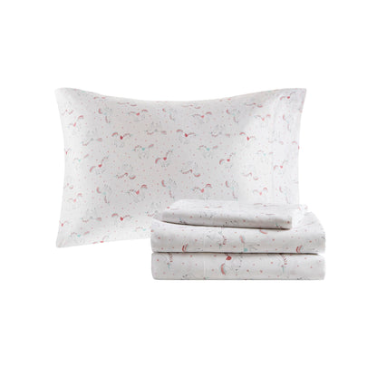 Set copripiumino con lenzuola Mia Rainbow e stelle metalliche per bambini di Intelligent Design Kids