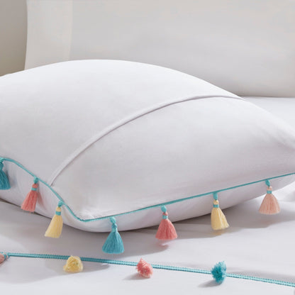 Set di trapunta con nappe Tanya per bambini di Intelligent Design con cuscino a forma di cuore
