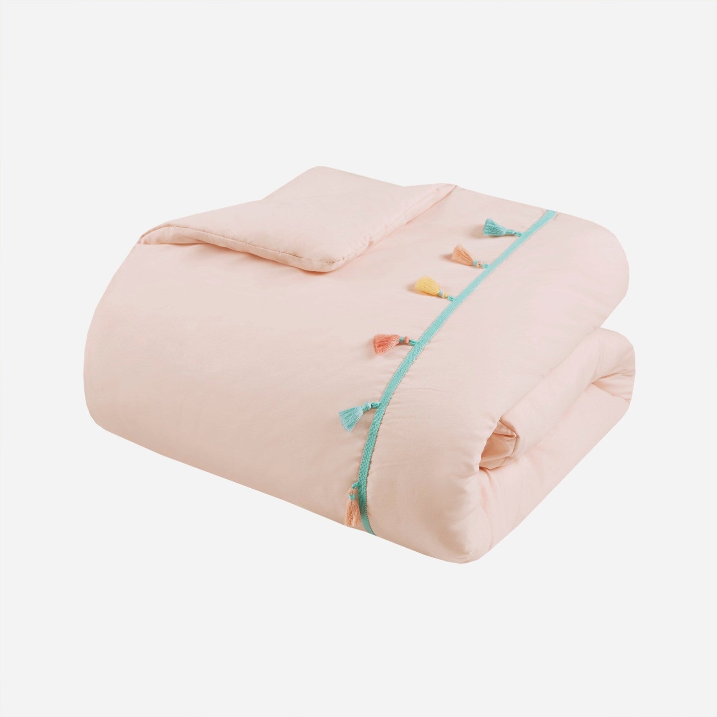 Set di trapunta con nappe Tanya per bambini di Intelligent Design con cuscino a forma di cuore