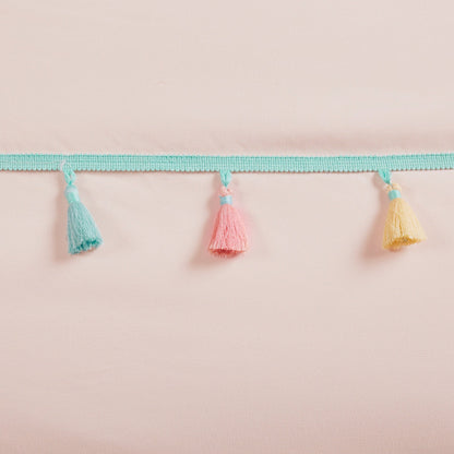 Set di trapunta con nappe Tanya per bambini di Intelligent Design con cuscino a forma di cuore