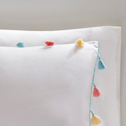 Set di trapunta con nappe Tanya per bambini di Intelligent Design con cuscino a forma di cuore