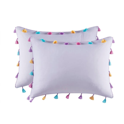 Set di trapunta con nappe Tanya per bambini di Intelligent Design con cuscino a forma di cuore