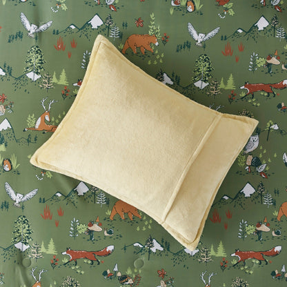 Set di piumoni reversibili in peluche Theo Forest Animals di Intelligent Design Kids