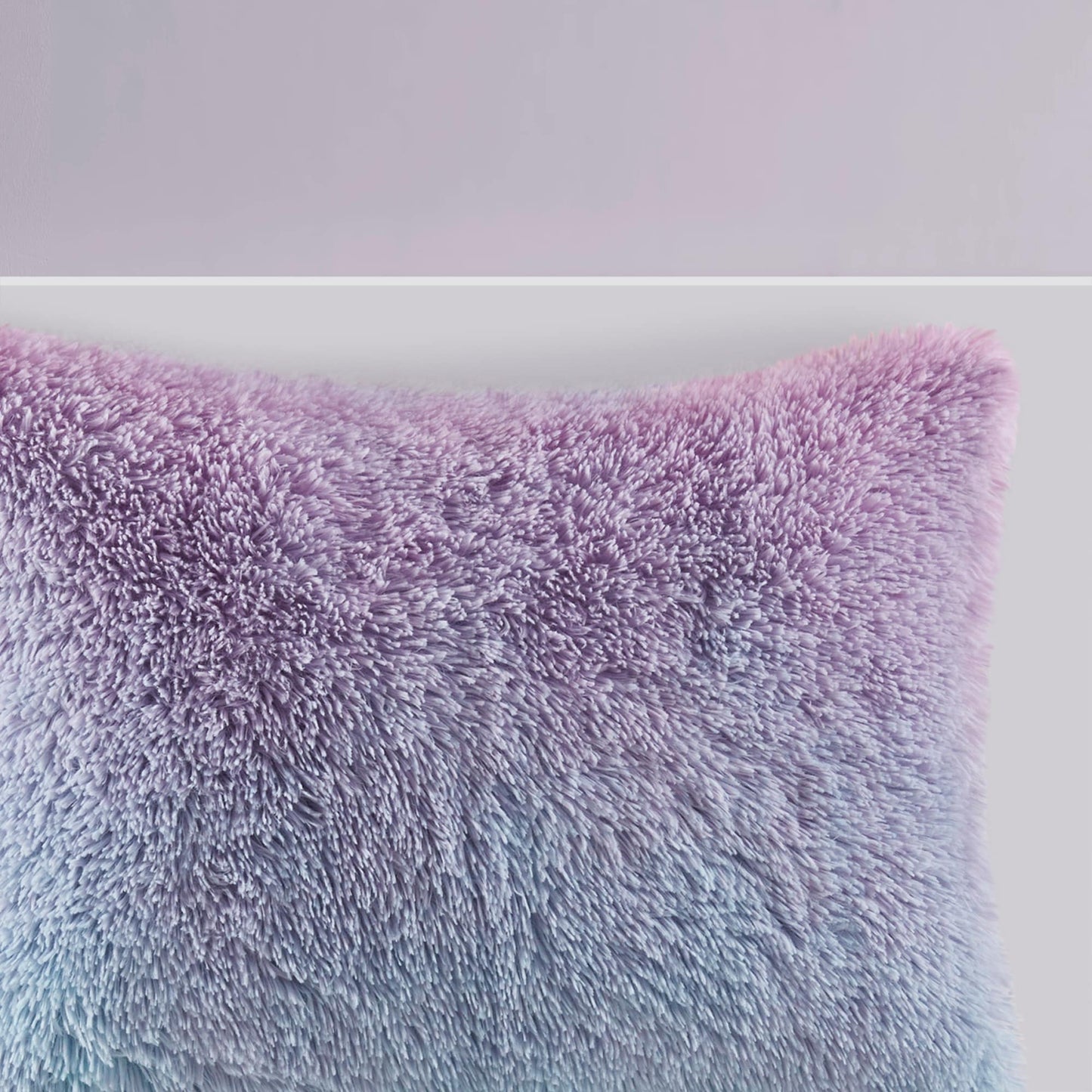 Set copripiumino in pelliccia sintetica Talia Ombre Shaggy di Intelligent Design