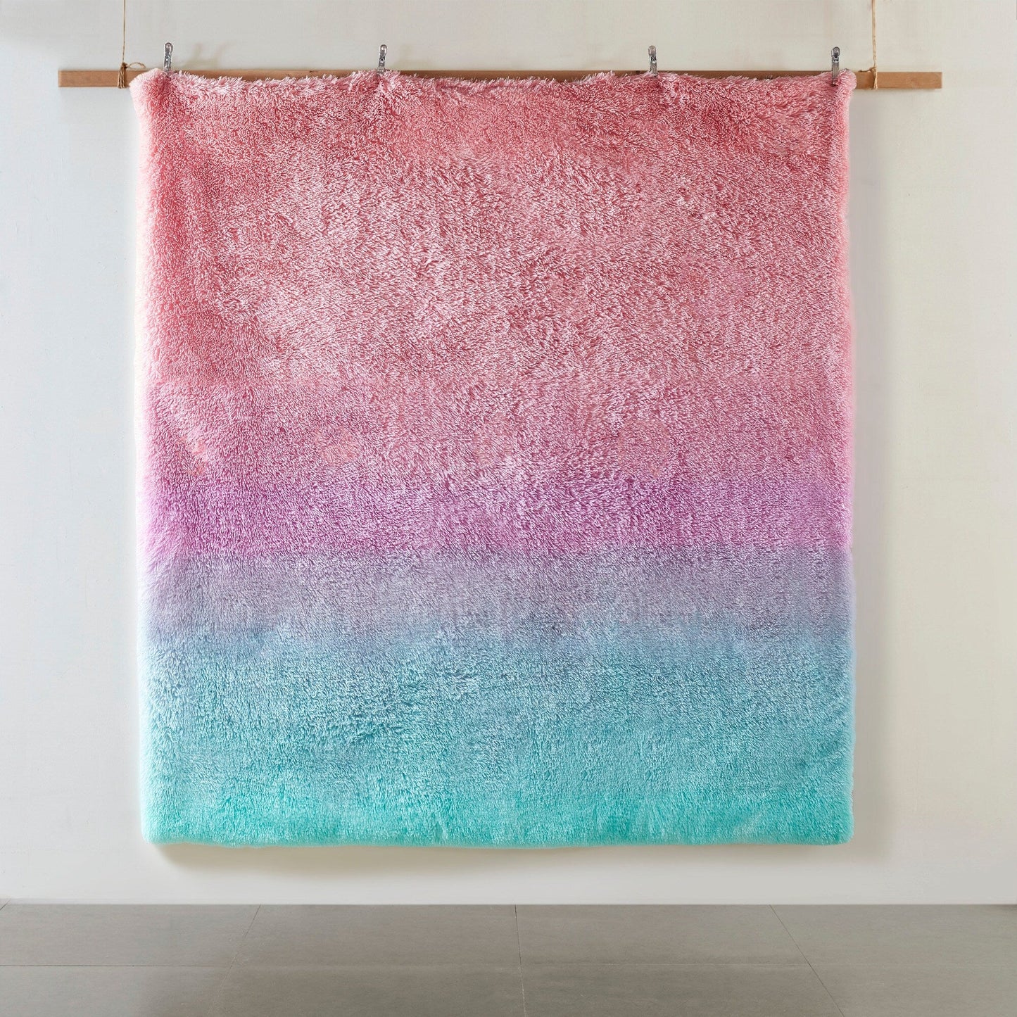 Set copripiumino in pelliccia sintetica Talia Ombre Shaggy di Intelligent Design