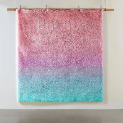 Set copripiumino in pelliccia sintetica Talia Ombre Shaggy di Intelligent Design