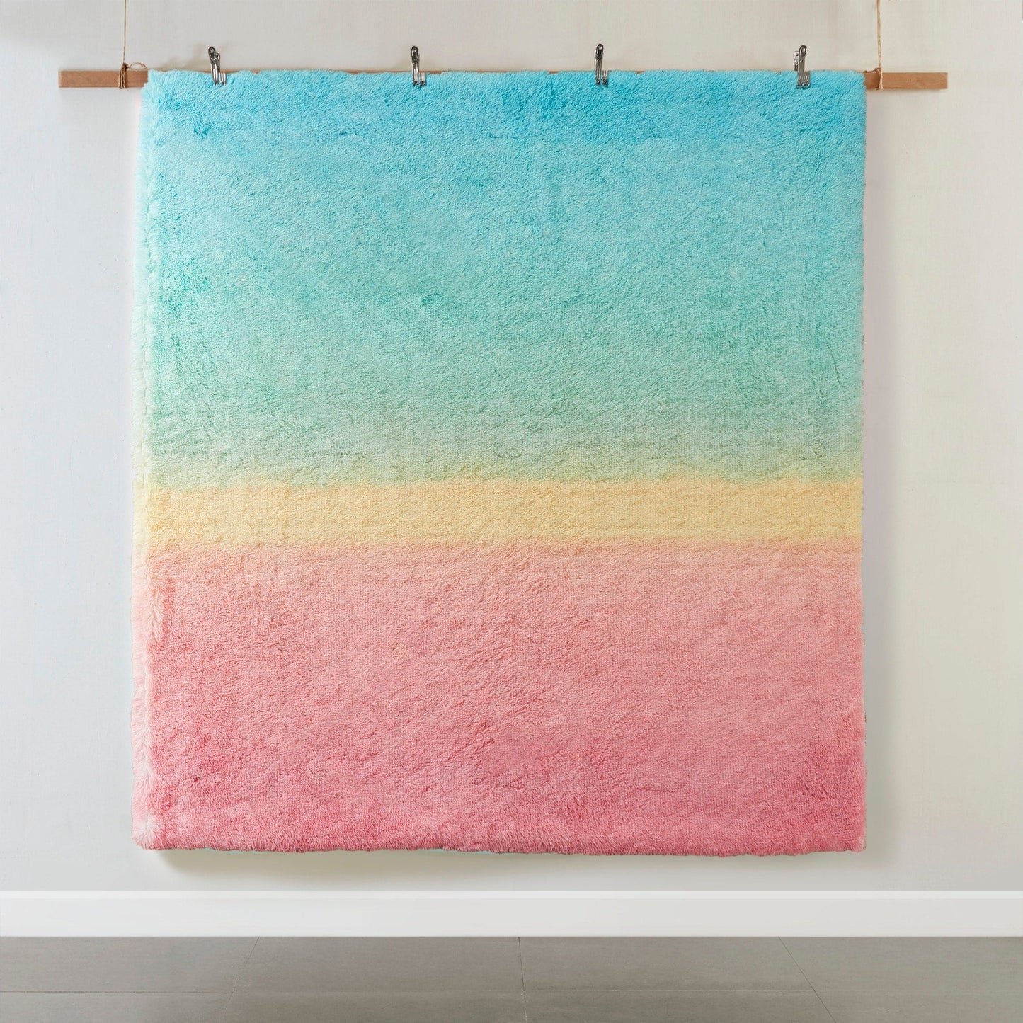 Set copripiumino in pelliccia sintetica Talia Ombre Shaggy di Intelligent Design