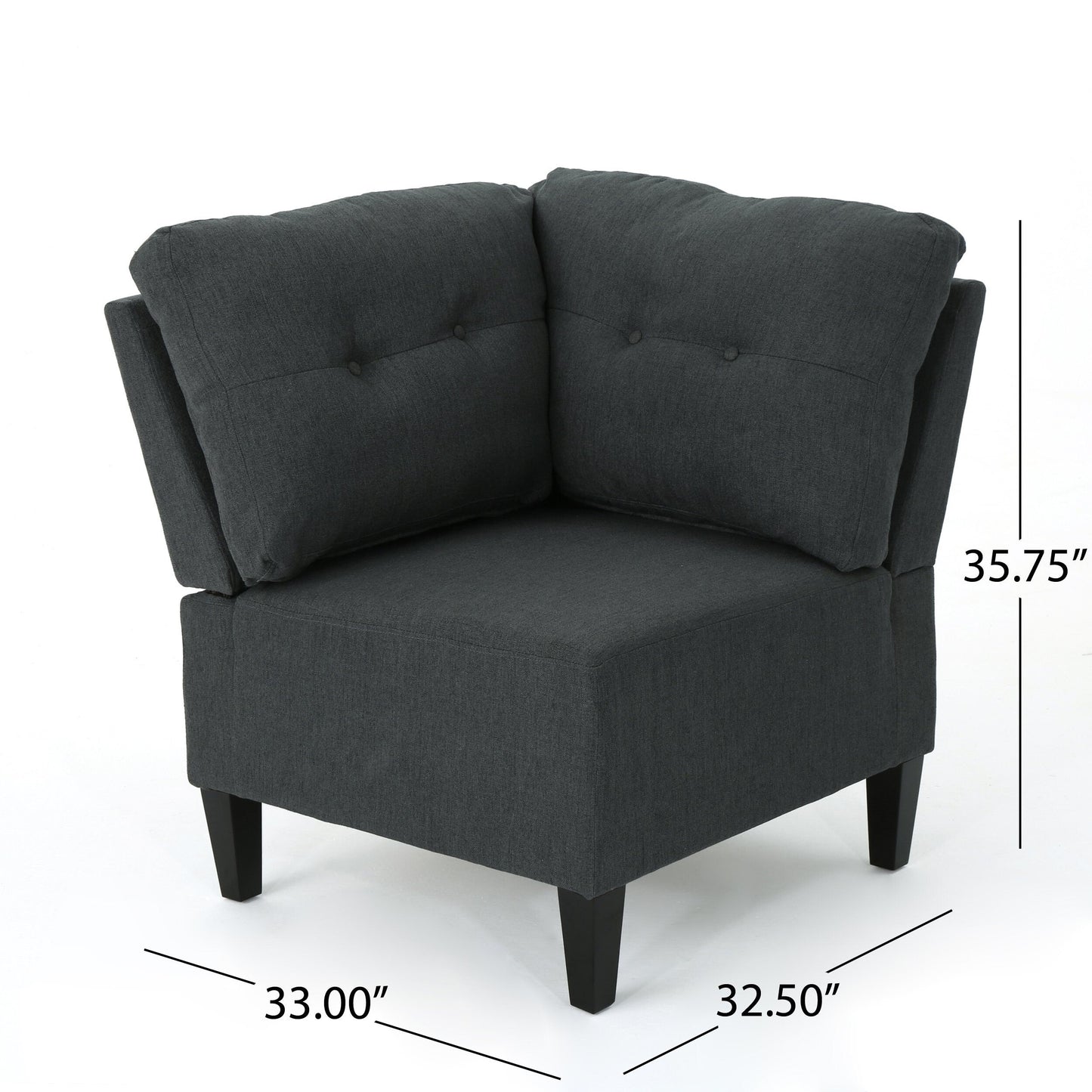 Divano componibile modulare a 5 pezzi di metà secolo con cuscini trapuntati a bottoni per soggiorno