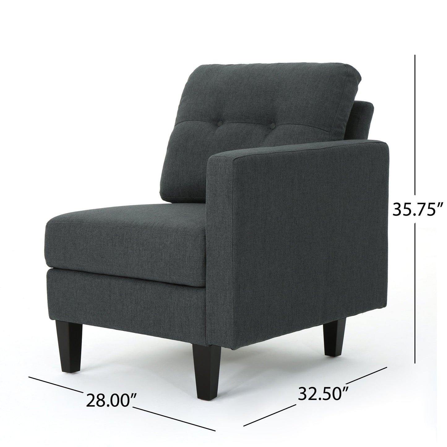 Divano componibile modulare a 5 pezzi di metà secolo con cuscini trapuntati a bottoni per soggiorno