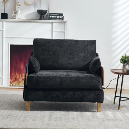 Divano letto reclinabile pieghevole 3 in 1 in stile moderno di metà secolo, trasformabile in divano letto