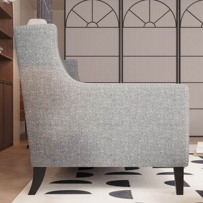 Divano a 3 posti in poliestere Mid-Century Modern da 78,75 pollici con schienale trapuntato a bottoni e comodo cuscino per soggiorno