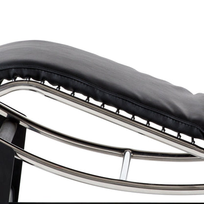 Poltrona reclinabile regolabile in pelle stile LC-4, modello Mid-Century Modern, replica per soggiorno o ufficio