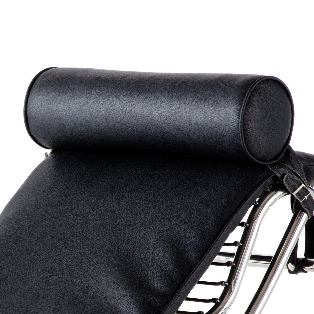 Poltrona reclinabile regolabile in pelle stile LC-4, modello Mid-Century Modern, replica per soggiorno o ufficio