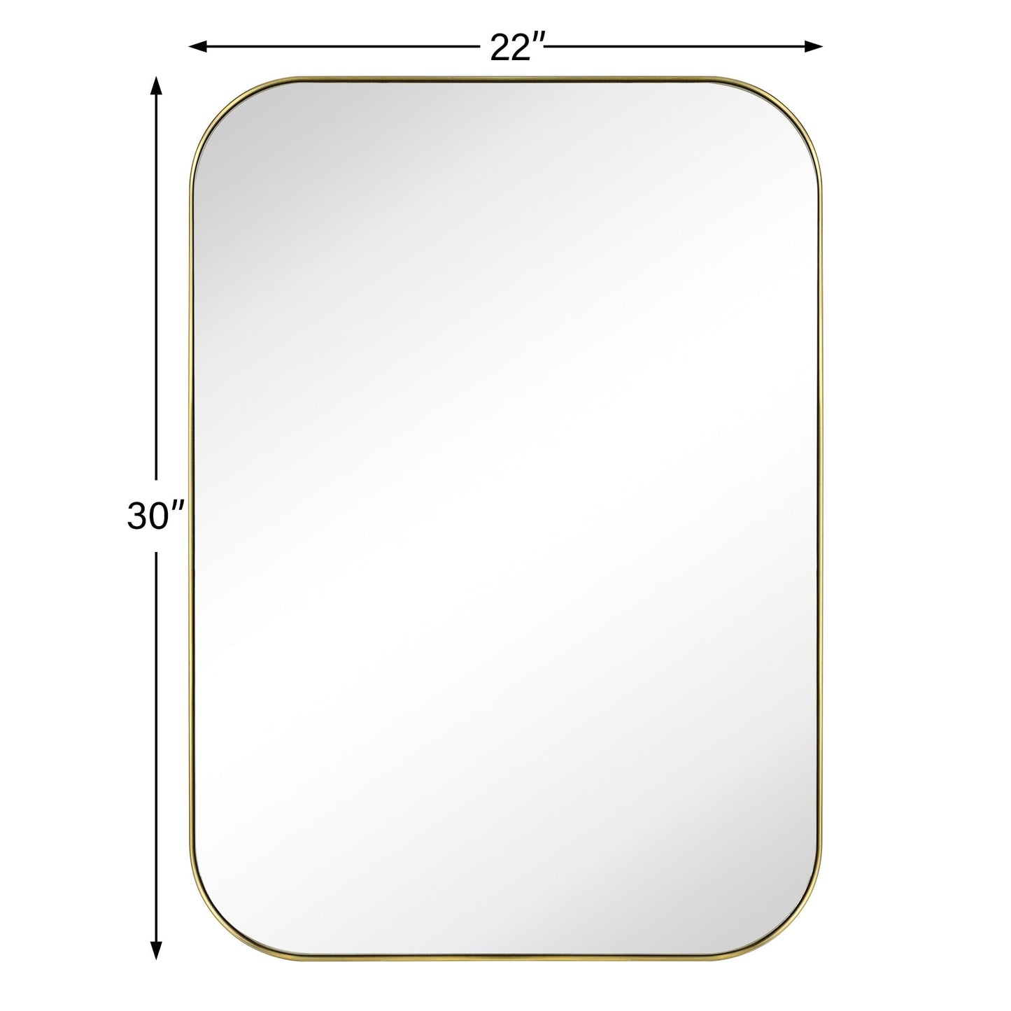 Specchi da parete rotondi in metallo TEHOME, stile moderno di metà secolo
