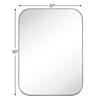 Specchi da parete rotondi in metallo TEHOME, stile moderno di metà secolo