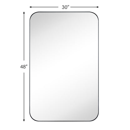 Specchi da parete rotondi in metallo TEHOME, stile moderno di metà secolo
