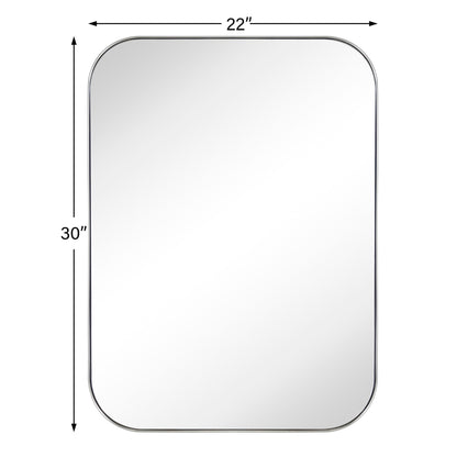 Specchi da parete rotondi in metallo TEHOME, stile moderno di metà secolo