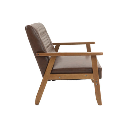 Divano a due posti imbottito in stile moderno di metà secolo, divano a due posti imbottito