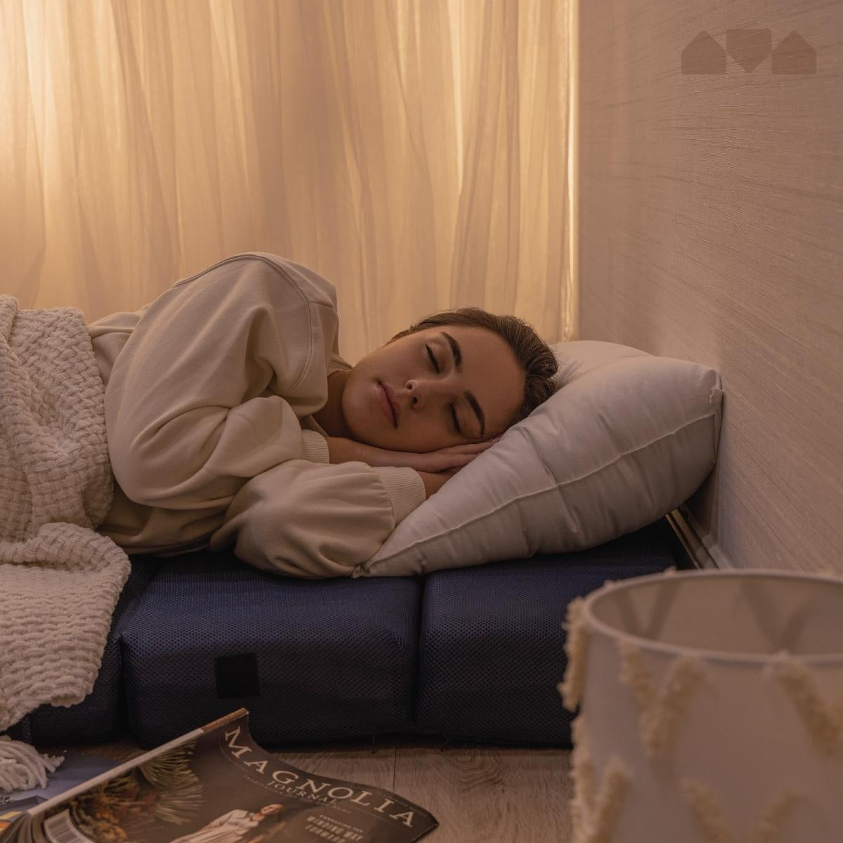 Divano letto/materasso in schiuma pieghevole a tre piazze Milliard da 4,5 pollici