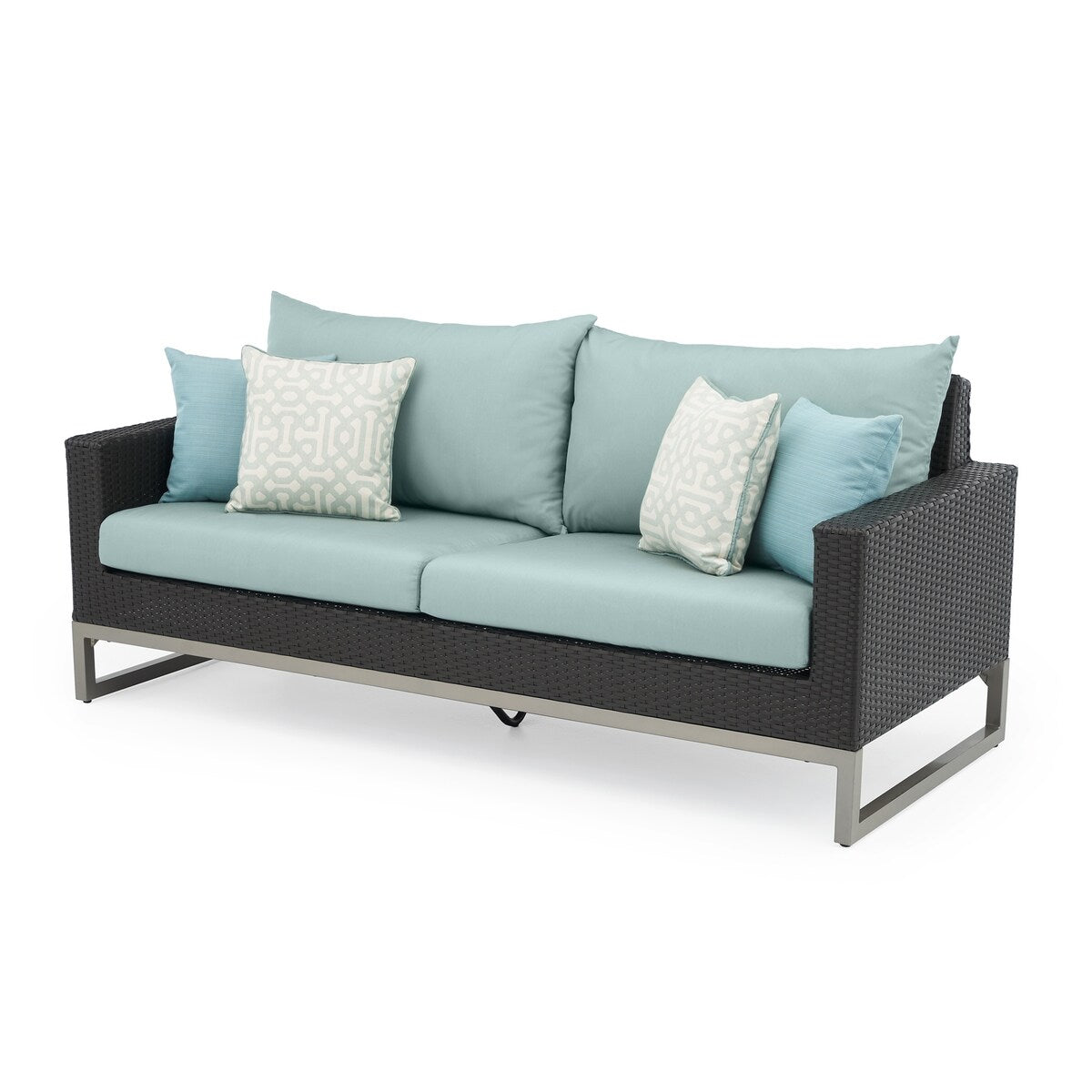 Set di bracieri da esterno Milo Espresso Sunbrella da 7 pezzi