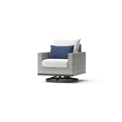 Set di sedute profonde Milo Gray Sunbrella da esterno, 7 pezzi, per patio