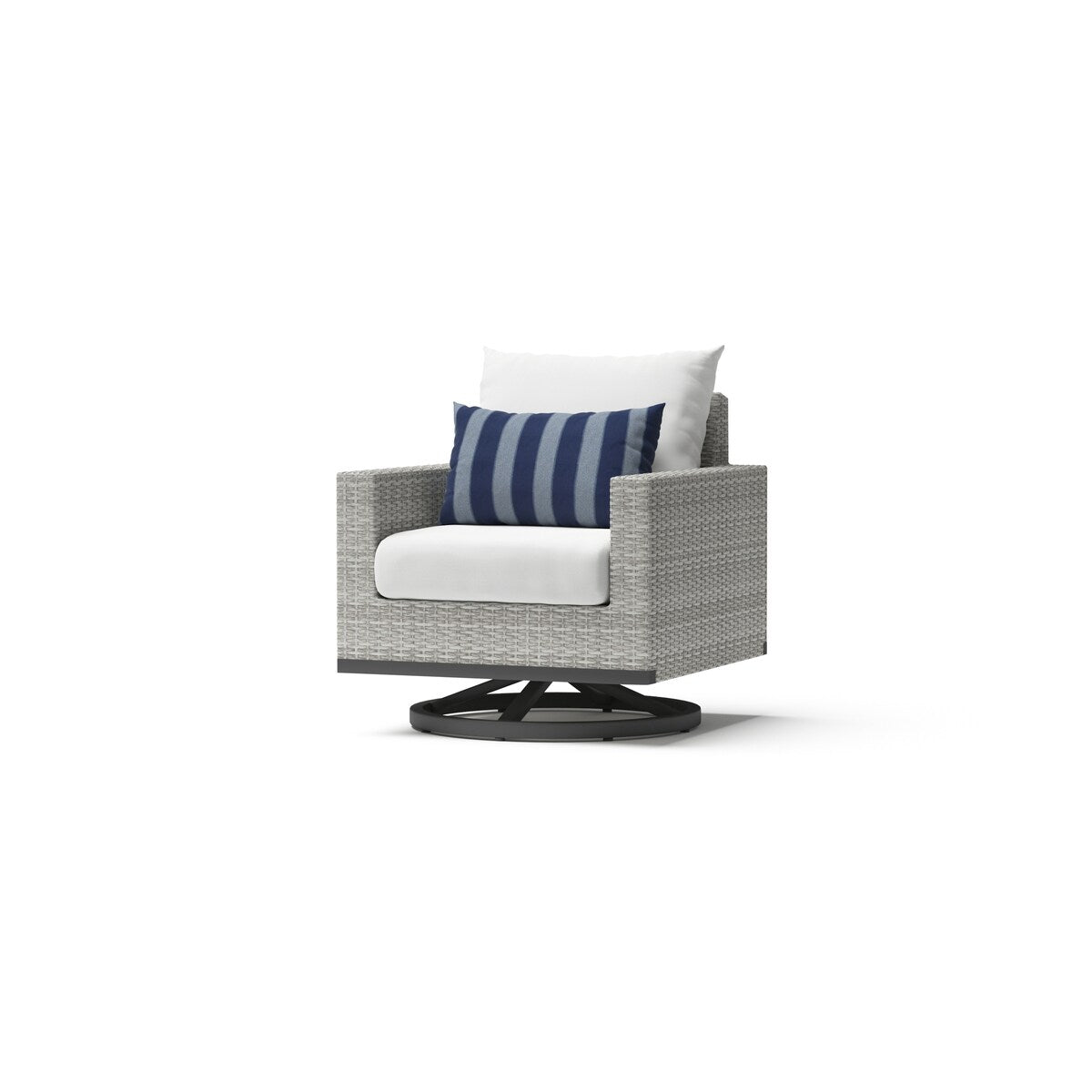 Set di sedute profonde Milo Gray Sunbrella da esterno, 7 pezzi, per patio