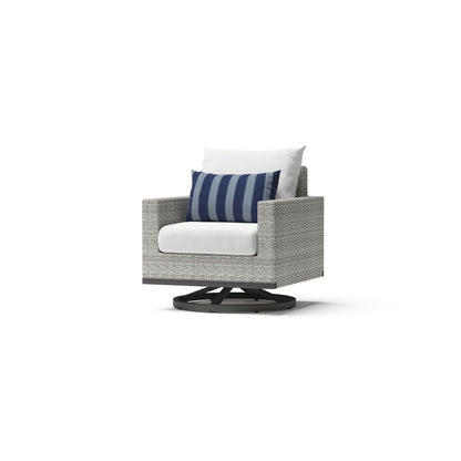 Set di sedute profonde Milo Gray Sunbrella da esterno, 7 pezzi, per patio