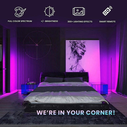 Lampada da terra angolare RGB Minimalism - Set da 2