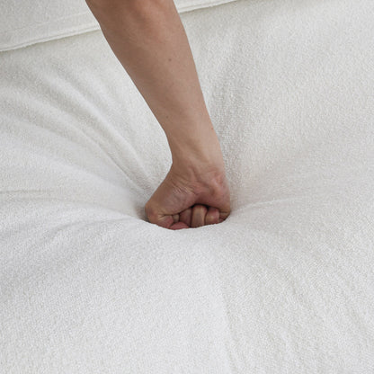 Divano moderno minimalista imbottito, divano componibile modulare imbottito in piuma, divano Cloud.