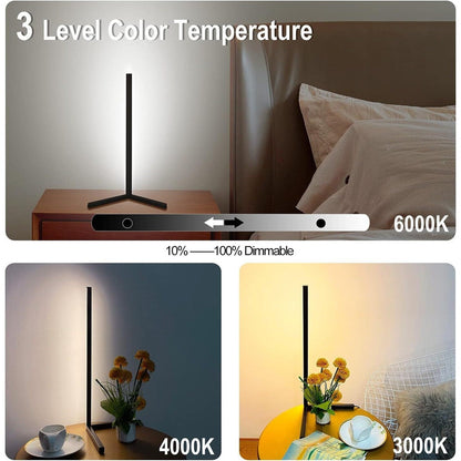 Lampada da scrivania a LED RGBCW minimalista, luce notturna da comodino