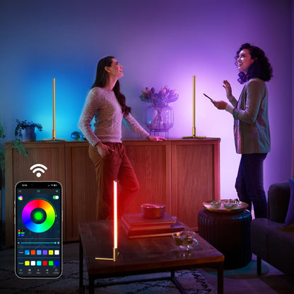 Lampada da scrivania a LED RGBCW minimalista, luce notturna da comodino