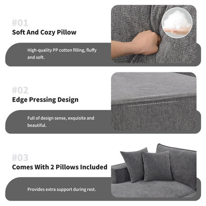 Divano componibile modulare in stile minimalista, set di divani in ciniglia antirughe, divano compresso a L per soggiorno