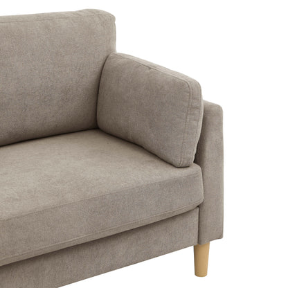 Divano imbottito minimalista - 2 posti - 30,5 P x 66 L x 35 A