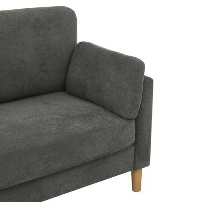 Divano imbottito minimalista - 2 posti - 30,5 P x 66 L x 35 A