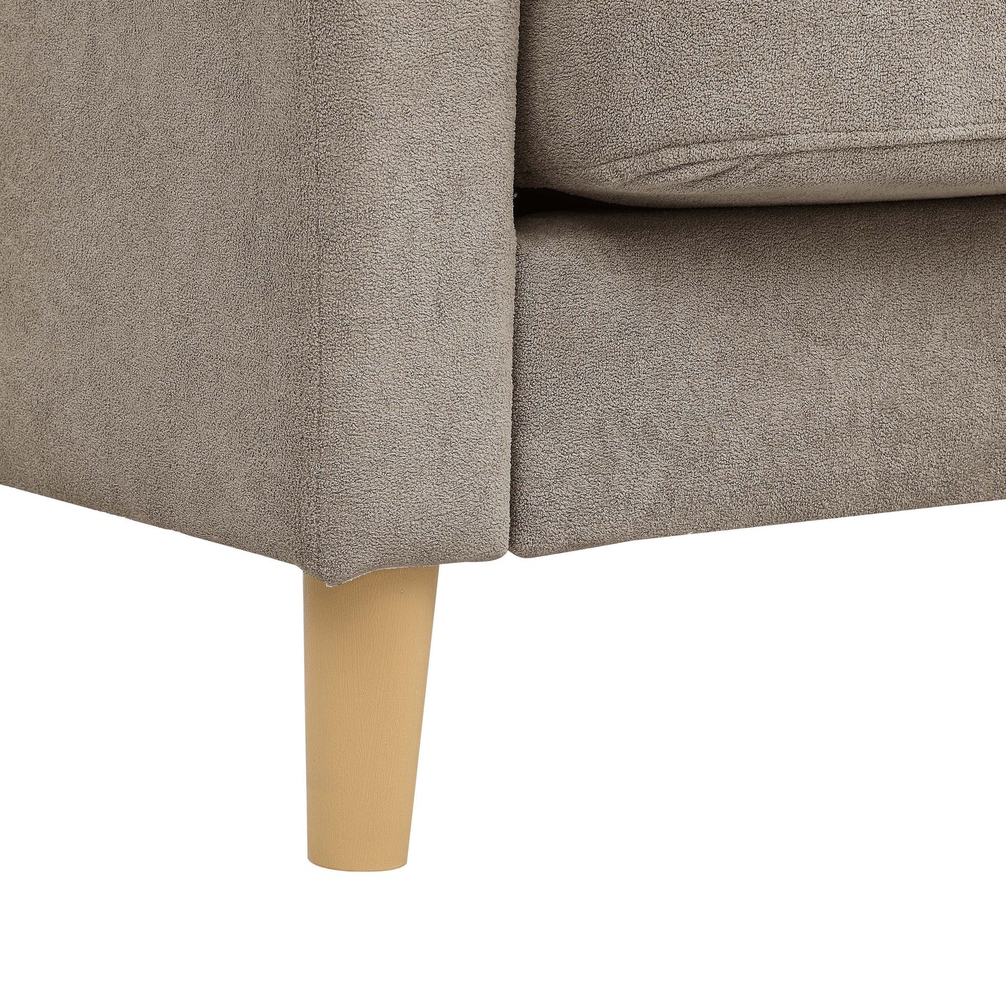 Divano imbottito minimalista - 2 posti - 30,5 P x 66 L x 35 A