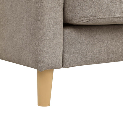 Divano imbottito minimalista - 2 posti - 30,5 P x 66 L x 35 A