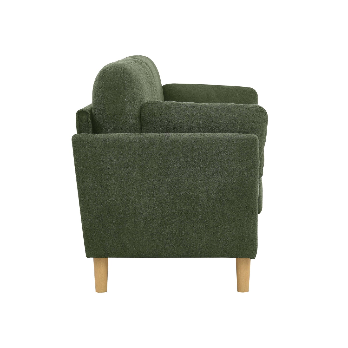 Divano imbottito minimalista - 2 posti - 30,5 P x 66 L x 35 A