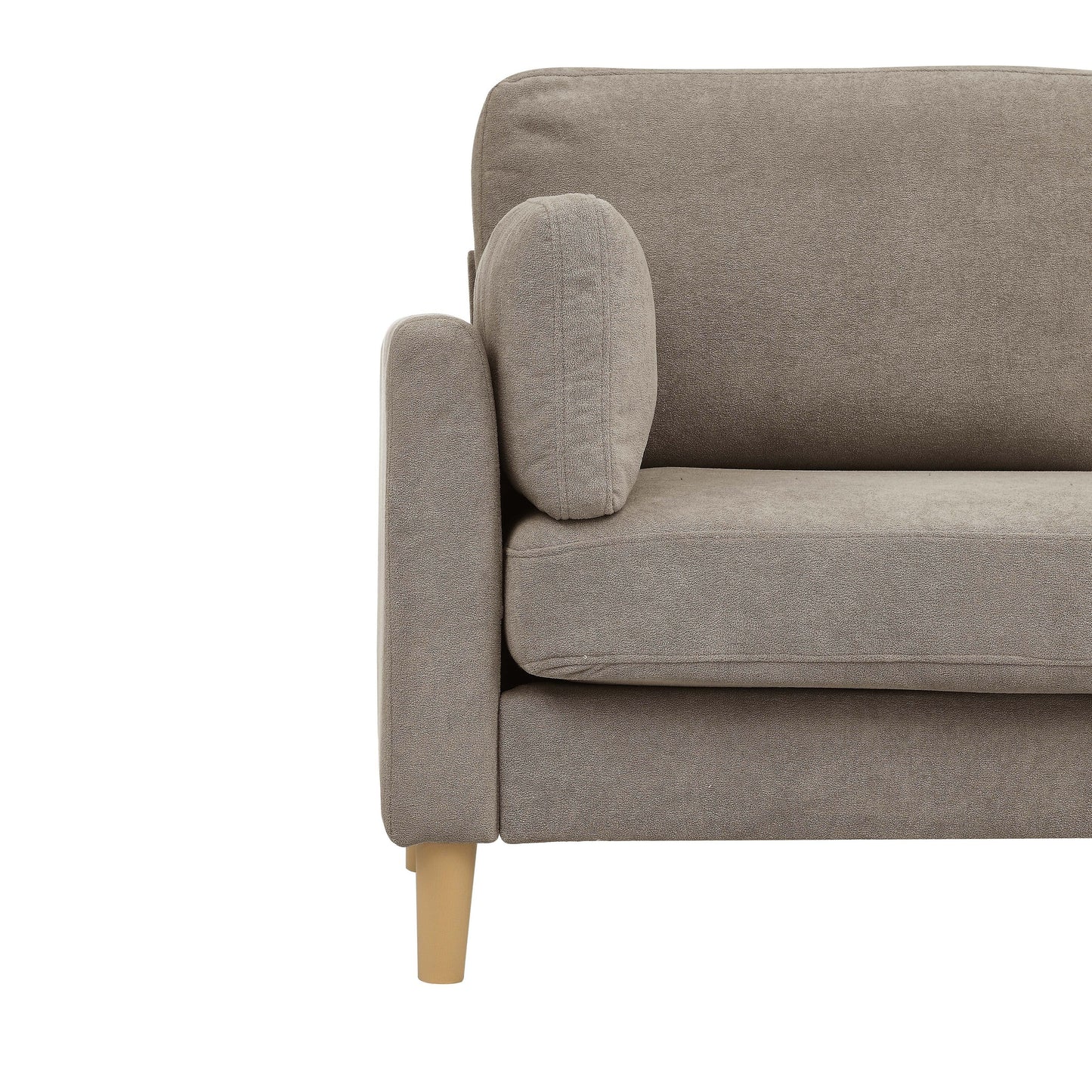 Divano imbottito minimalista - 2 posti - 30,5 P x 66 L x 35 A