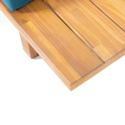 Set di divani componibili Mirabelle in acacia da 4 pezzi di Christopher Knight Home