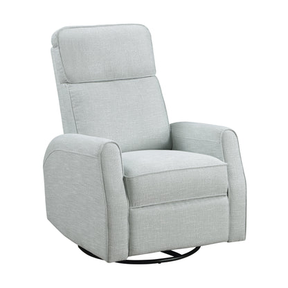 Poltrona reclinabile manuale girevole in tessuto Miralina