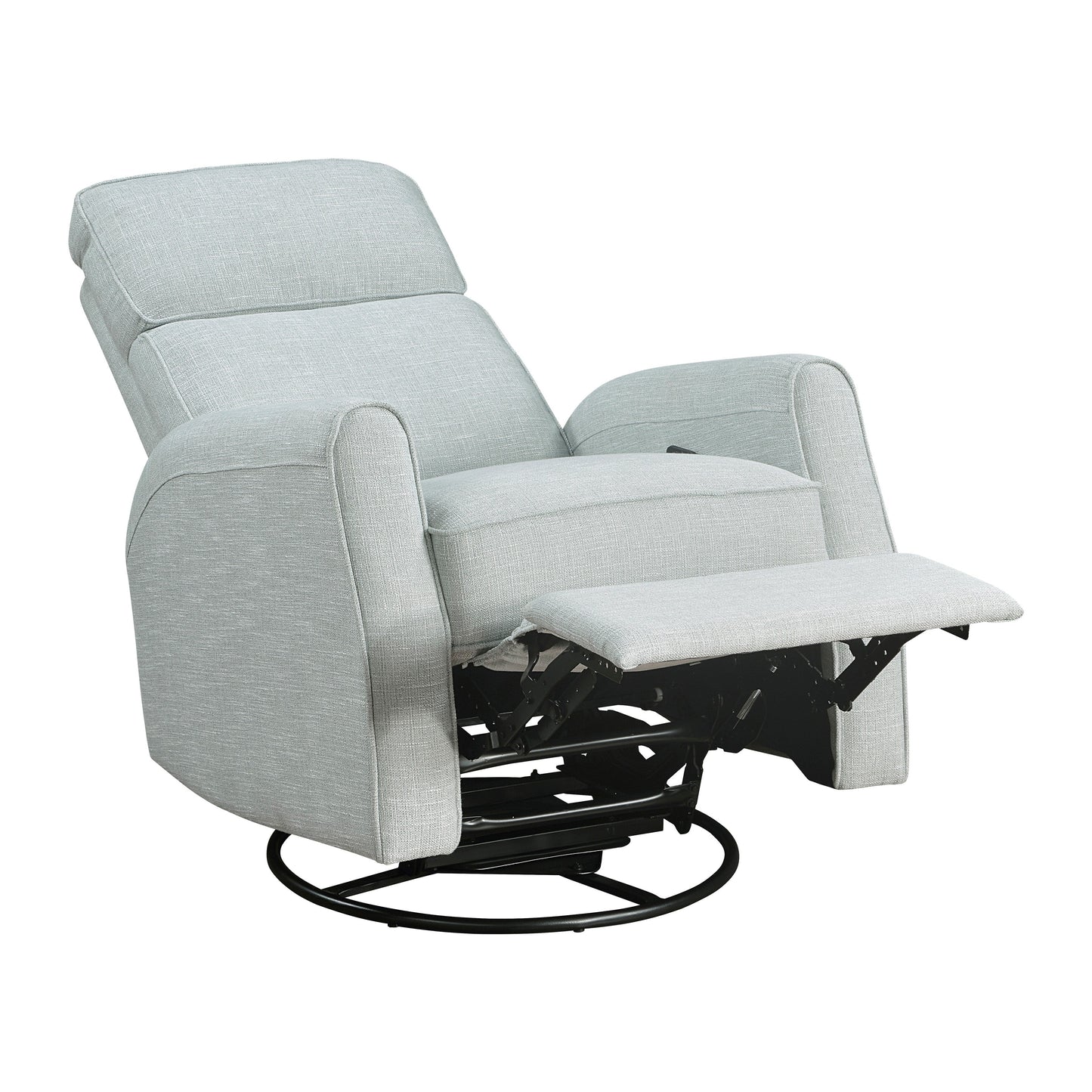 Poltrona reclinabile manuale girevole in tessuto Miralina