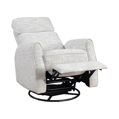 Poltrona reclinabile manuale girevole in tessuto Miralina