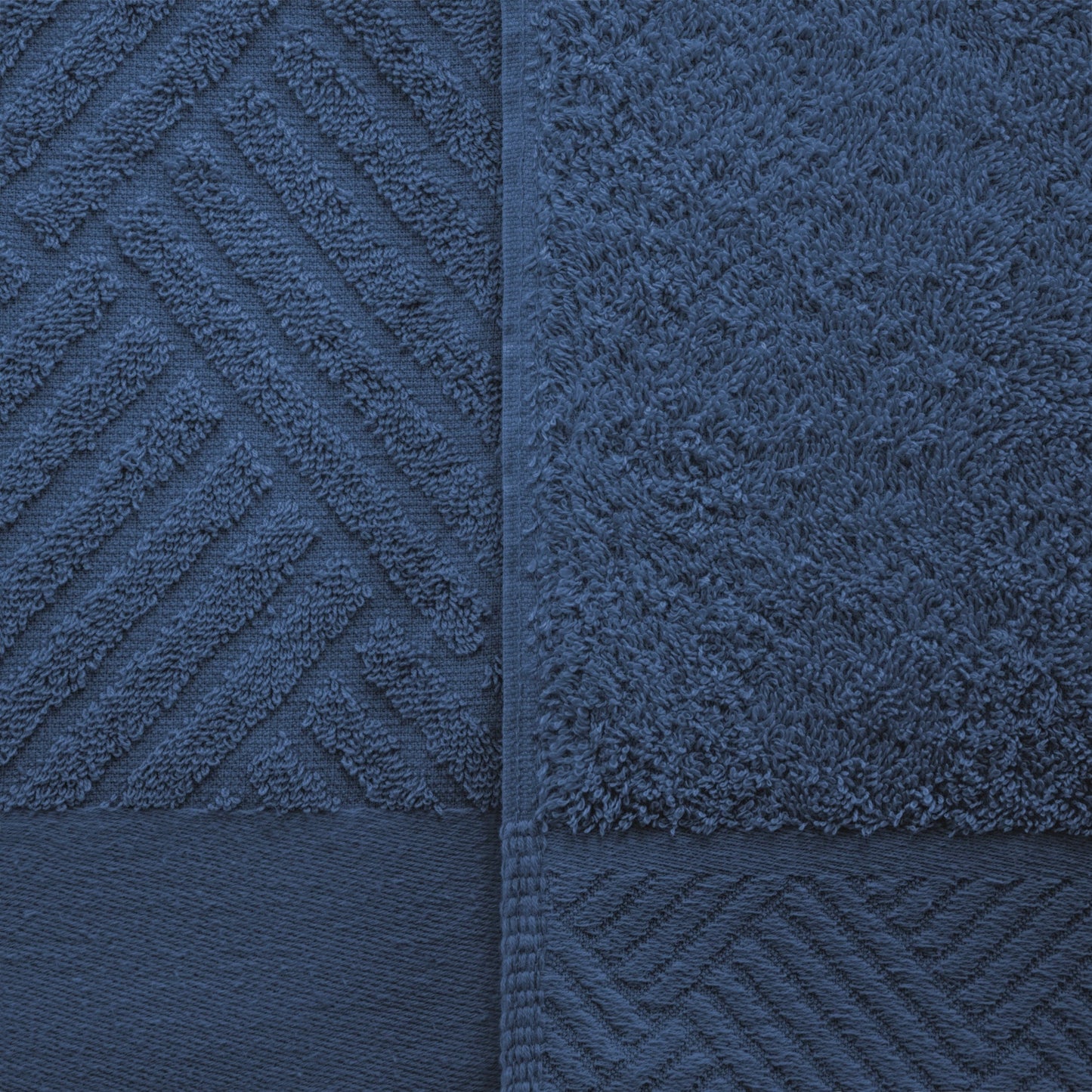 Set di asciugamani da 6 pezzi in 100% cotone egiziano di qualità superiore con motivo a intreccio