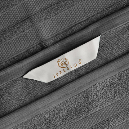 Set di 6 asciugamani in cotone di qualità superiore ad asciugatura rapida e altamente assorbenti