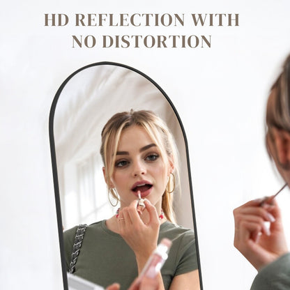 Specchio da parete a figura intera con vetro infrangibile, da terra per camera da letto e guardaroba