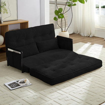 Divano letto pieghevole multifunzionale Mixoy, divano letto con cuscini, schienale regolabile in 6 posizioni