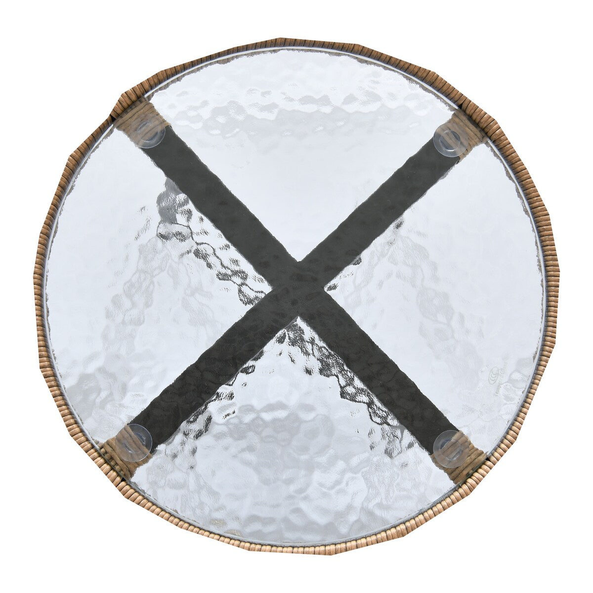 Moasis Set da bistrot per patio con mobili da esterno in vimini, 3 pezzi, 2 sedie e tavolino